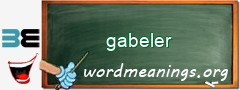 WordMeaning blackboard for gabeler